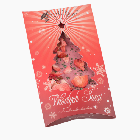Czekolada Świąteczna - RUBY z truskawkami i miętą